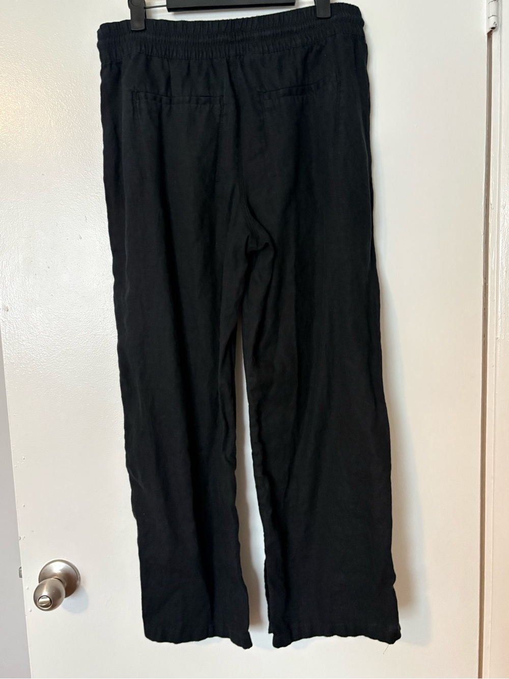 Athleta Black Retreat Linen High Rise Wide Leg Pant size small - Picture 4 of 5